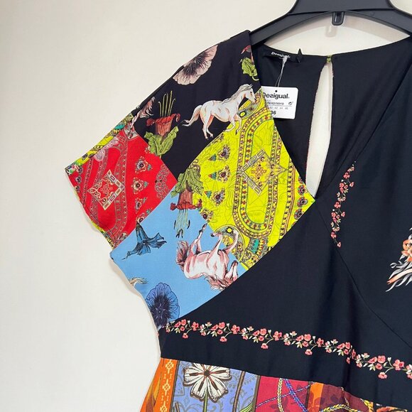 NEW Desigual Kimino Style Sleeve Mini Dress, Size 36 EU - Picture 10 of 16